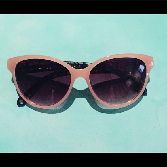 💖 Blush pink and brown tortoise/lace motif Jones NY Sunnies - Picture 1 of 2